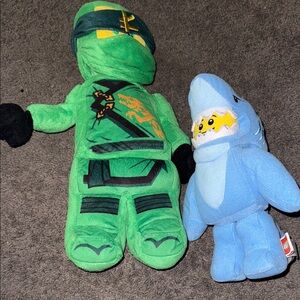 Legoland Green and Blue Plush Toy Set